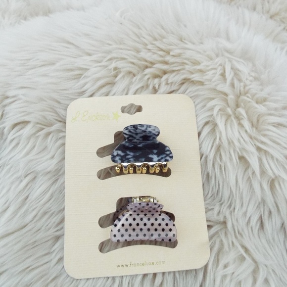 L Erickson Set Of 2 Mini Jaws Hair Clip - Picture 1 of 3
